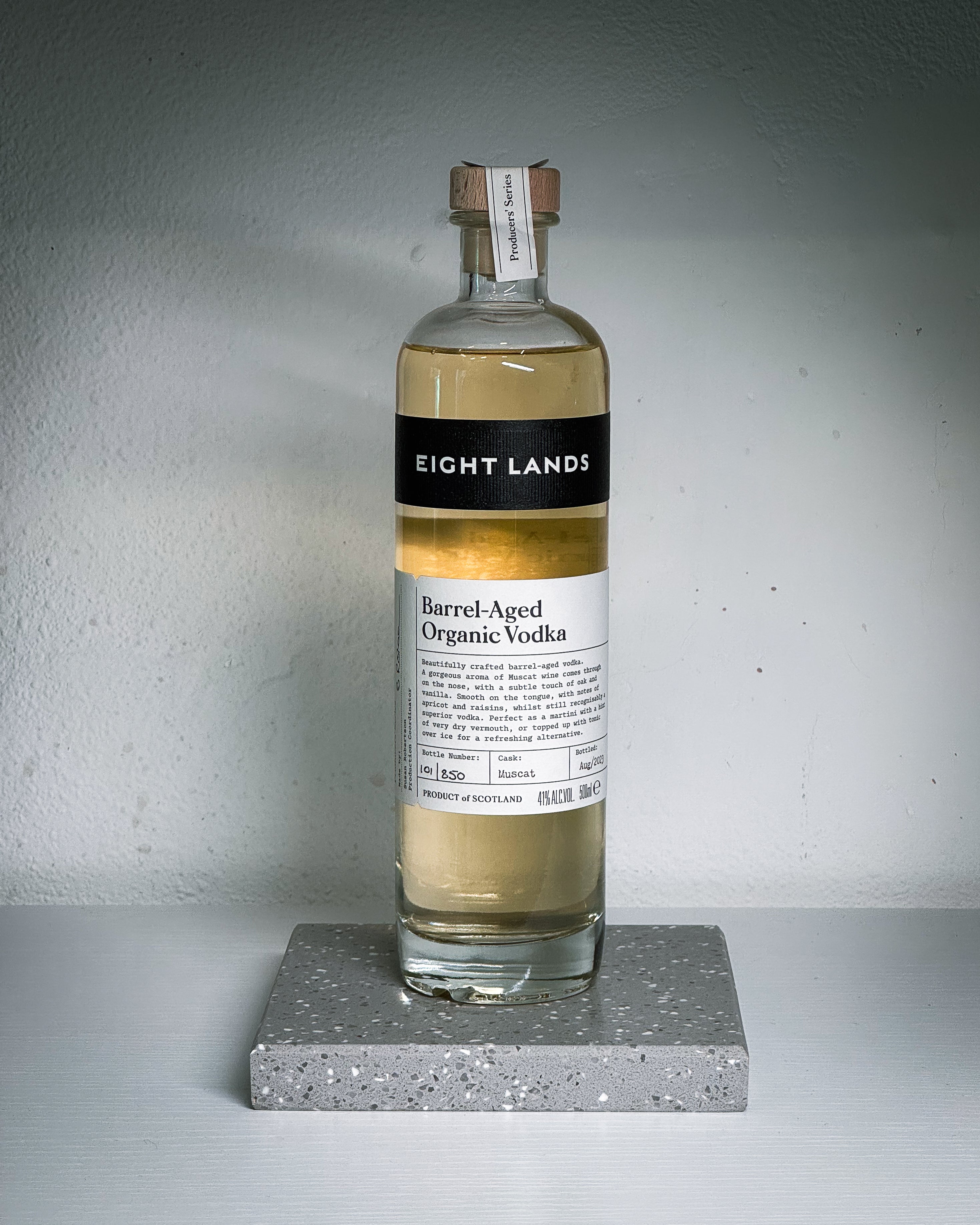 Eightlands - Barrel - Aged Organic Vodka – Yeast & Feast